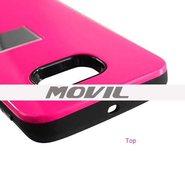 NP-2595 Tarjeta y Barniz Funda TPU PC para Samsung para Galaxy S6 edge-3